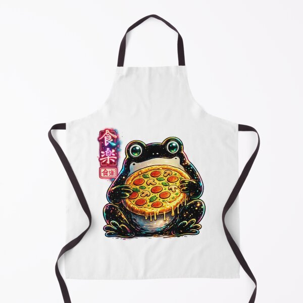 Item preview, Neon-Cyber-Frog-Pizza-Shirt – Japanese Streetwear Aesthetic Tee T-Shirt designed and sold by afr-saad.
