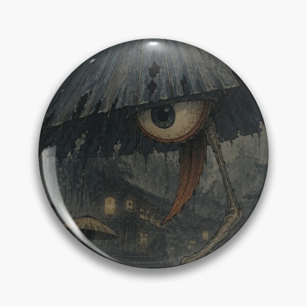 Item preview, Umbrella Yokai Ukiyo-e Art Print | Kasa-Obake Japanese Ghost | Atmospheric Japanese Folklore Horror designed and sold by Vandy Fullam.