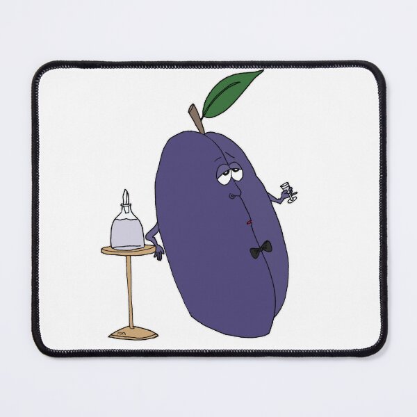 Item preview, Funny Plum with Bow Tie Cartoon – Cute Fruit Slivovitz Lounge Kitchen designed and sold by MyxaART.