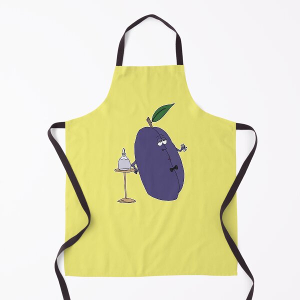 Item preview, Funny Plum with Bow Tie Cartoon – Cute Fruit Slivovitz Lounge Kitchen designed and sold by MyxaART.