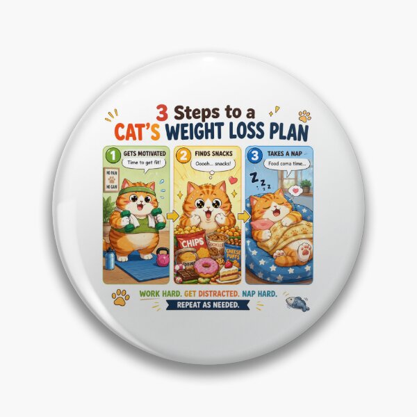 Item preview, 3 Steps to a Cat's Weight Loss Plan designed and sold by konkapo00.