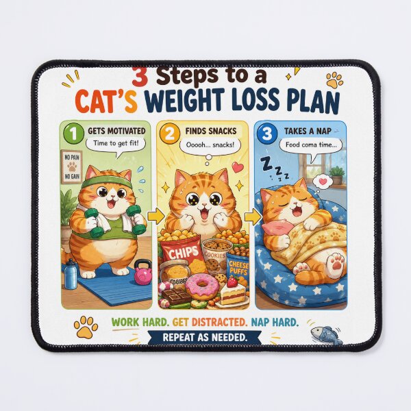 Item preview, 3 Steps to a Cat's Weight Loss Plan designed and sold by konkapo00.