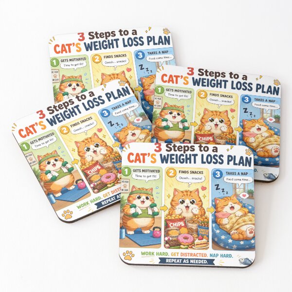 Item preview, 3 Steps to a Cat's Weight Loss Plan designed and sold by konkapo00.
