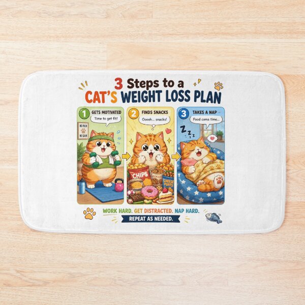 Item preview, 3 Steps to a Cat's Weight Loss Plan designed and sold by konkapo00.