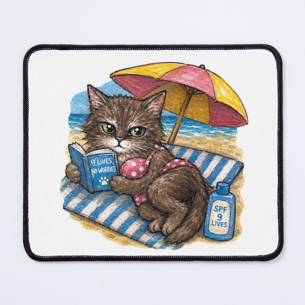 Item preview, Beach Cat designed and sold by Freshinkshop.