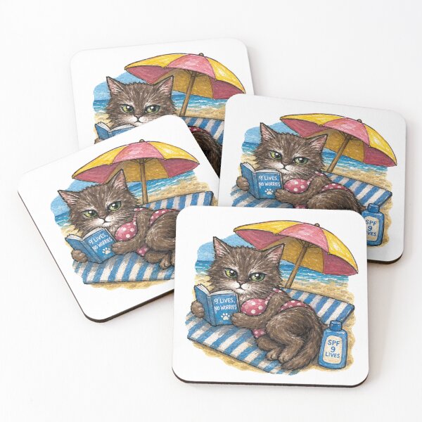 Item preview, Beach Cat designed and sold by Freshinkshop.