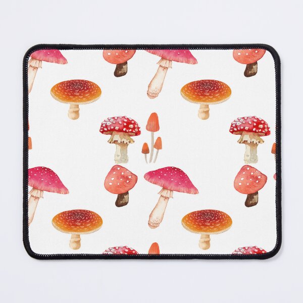 Item preview, Vintage Watercolor Mushrooms Collection Retro Cottagecore designed and sold by julyperson.