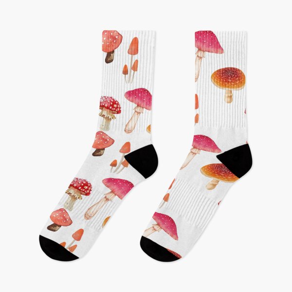 Item preview, Vintage Watercolor Mushrooms Collection Retro Cottagecore  designed and sold by julyperson.