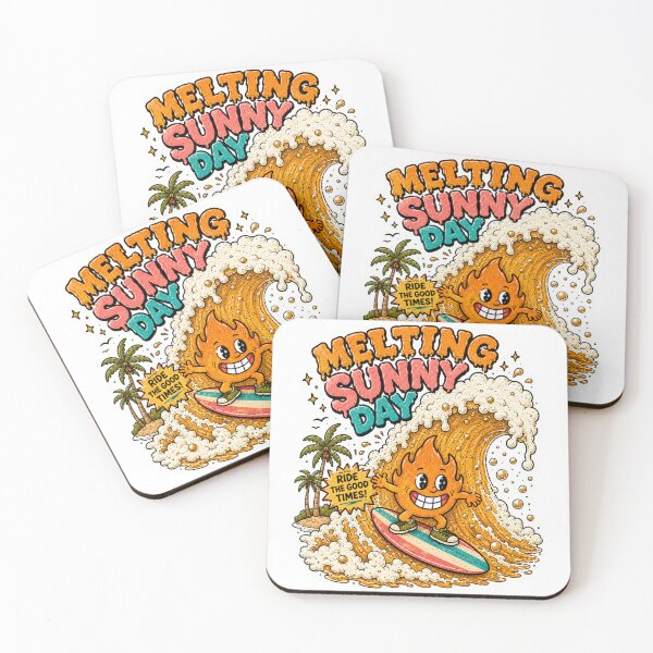 Item preview, Melting Sunny Day Beer Wave Surfing Sticker designed and sold by Soeklahan07.