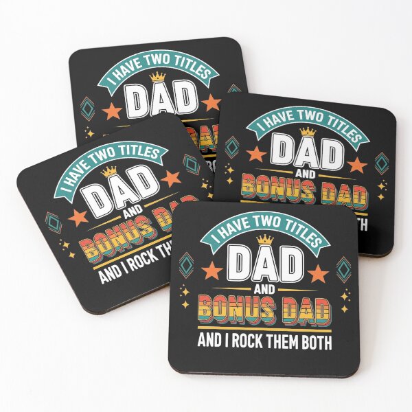 Item preview, I Have Two Titles Dad and Bonus Dad Rock Them Both Minimalist designed and sold by Designs-RZ.