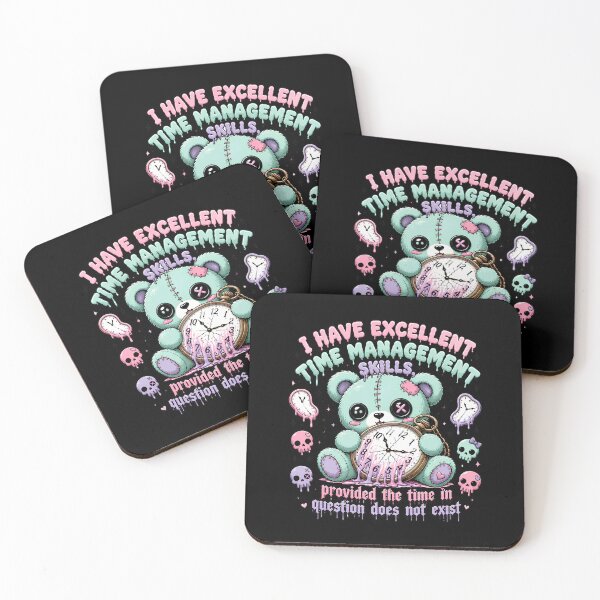 Item preview, Time Management Skills Imaginary Time Cute Creepy Kawaii Pastel Goth designed and sold by DarklyOK.