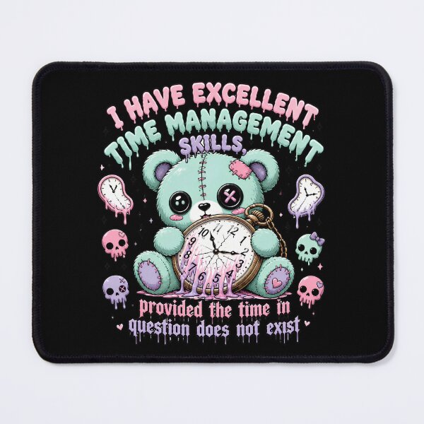 Item preview, Time Management Skills Imaginary Time Cute Creepy Kawaii Pastel Goth designed and sold by DarklyOK.