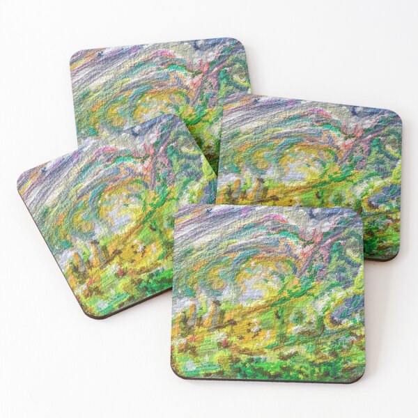 Item preview, Digital Abstract Painting - Vibrant Colors Psychedelic Impasto designed and sold by Keltoi-art.