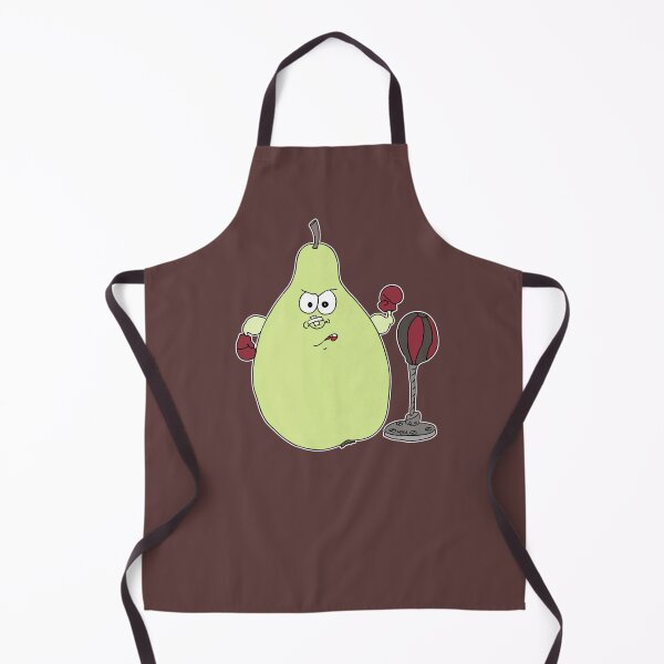 Item preview, Funny Pear Boxing Champion Cartoon – Cute Fruit Fighter Punching Bag designed and sold by MyxaART.