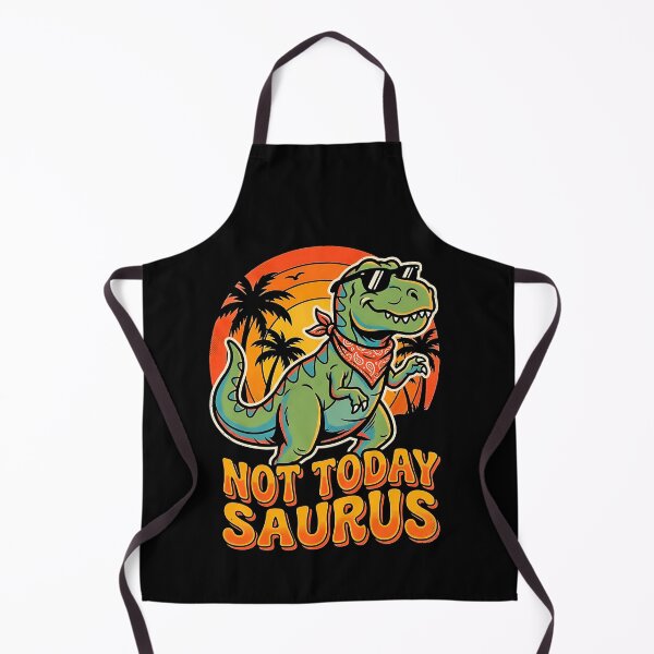 Item preview, Not Today Saurus Funny Retro T-Rex Dinosaur Sunset Cool Attitude Humor designed and sold by graphixpolash.