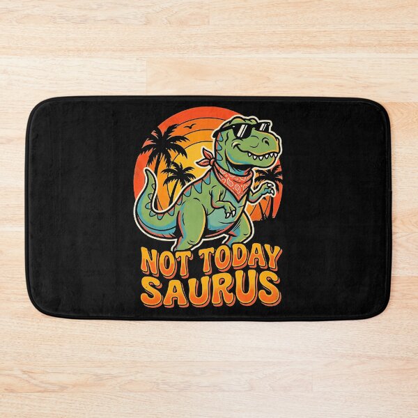 Item preview, Not Today Saurus Funny Retro T-Rex Dinosaur Sunset Cool Attitude Humor designed and sold by graphixpolash.
