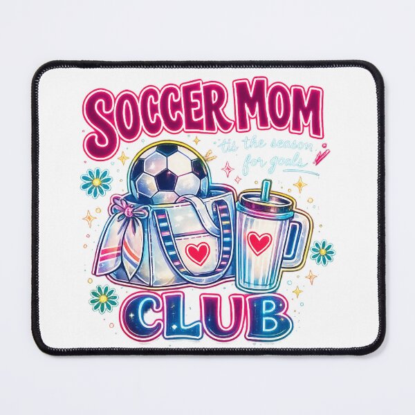 Item preview, Soccer-Mom-Club-Neon-Shirt – Trendy 2026 Soccer Mom Graphic Tee designed and sold by afr-saad.