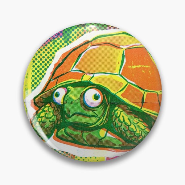 Item preview, SHELL YEAH! No.5: Colorful Pop Art Turtle - Retro Comic Halftone Style designed and sold by NO BEAVER NO PUNK.