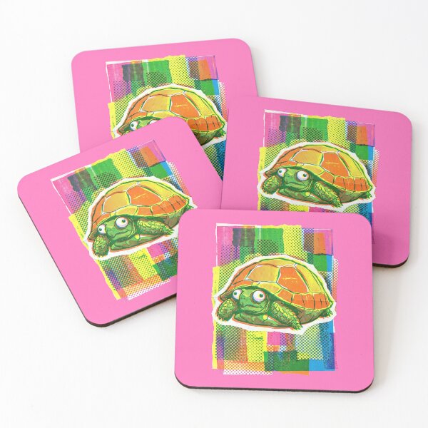 Item preview, SHELL YEAH! No.5: Colorful Pop Art Turtle - Retro Comic Halftone Style designed and sold by NO BEAVER NO PUNK.