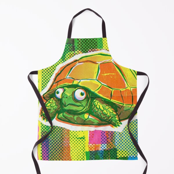 Item preview, SHELL YEAH! No.5: Colorful Pop Art Turtle - Retro Comic Halftone Style designed and sold by NO BEAVER NO PUNK.