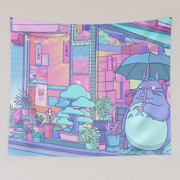 Item preview, Cute kawaii art [[totoroos]] go -%[ghiblis]%- hide from rain aways  designed and sold by ITsdnelinn.