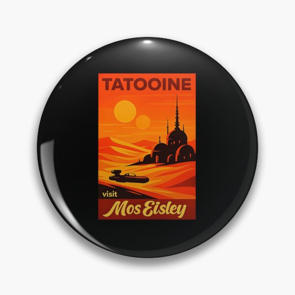 Item preview, Visit Mos Eisley Tatooine Retro Sci Fi Travel Poster designed and sold by Ekonolotie.