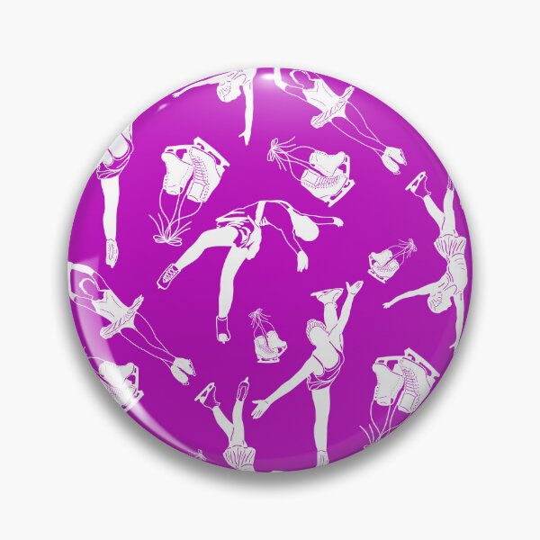 Item preview, Female Figure Skaters Retro Pop Collection in Vibrant Purple designed and sold by PD-Skating.