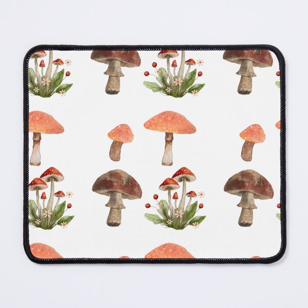 Item preview, Vintage Watercolor Mushrooms Collection Retro Cottagecore designed and sold by julyperson.