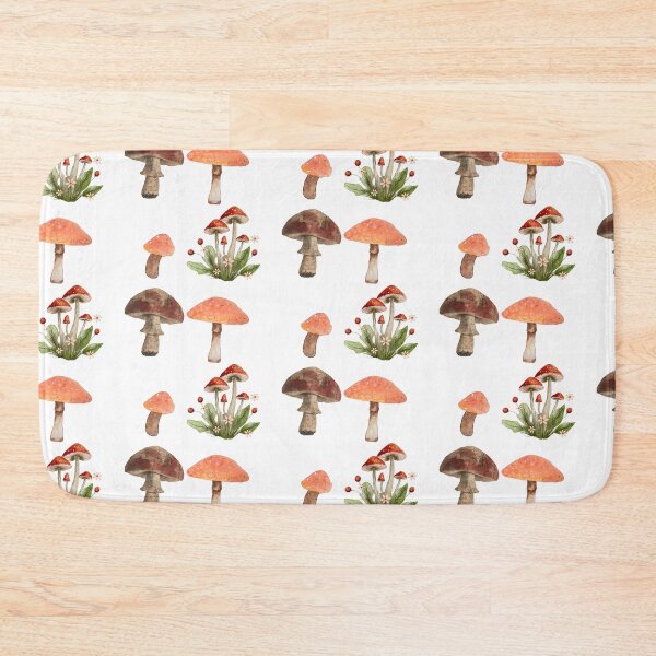 Aperçu de l'œuvre Collection de champignons aquarelle vintage, style cottagecore rétro créée et vendue par julyperson.