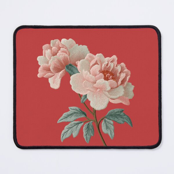 Item preview, Embroidered Blush Peony Bouquet designed and sold by MegaNovaArt.