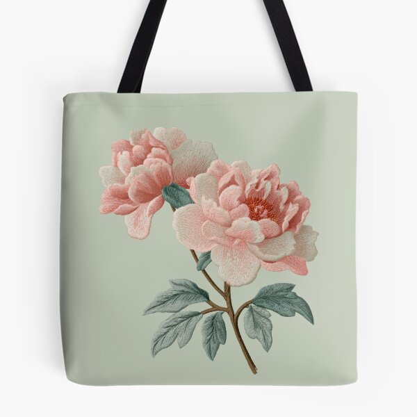Item preview, Embroidered Blush Peony Bouquet designed and sold by MegaNovaArt.