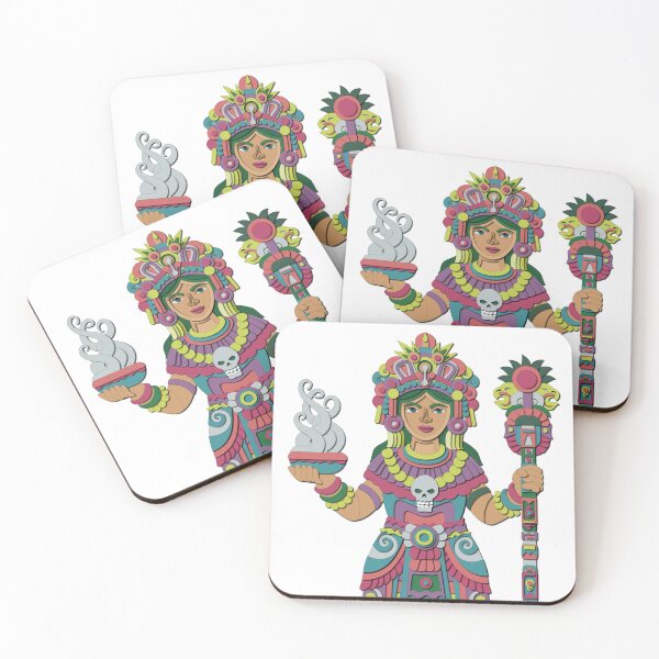 Item preview, Aztec Priestess - Vector Illustration of a Pre-Columbian Goddess in Color designed and sold by Keltoi-art.