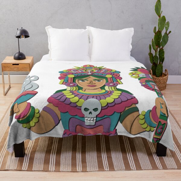 Item preview, Aztec Priestess - Vector Illustration of a Pre-Columbian Goddess in Color designed and sold by Keltoi-art.