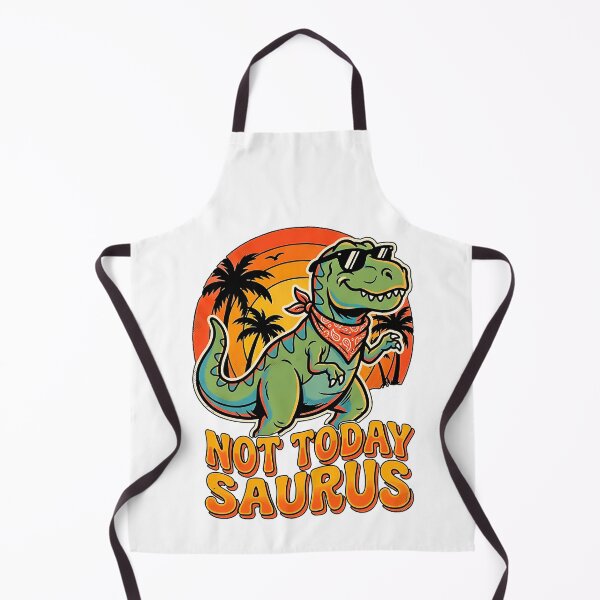 Item preview,  Not Today Saurus Funny Retro T-Rex Dinosaur Sunset Cool Attitude Humor designed and sold by graphixpolash.