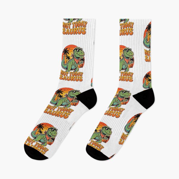 Item preview,  Not Today Saurus Funny Retro T-Rex Dinosaur Sunset Cool Attitude Humor designed and sold by graphixpolash.