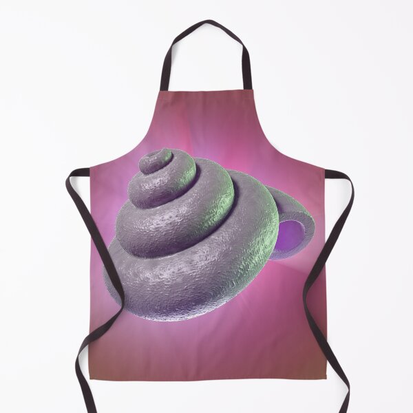 Item preview, 3D Organic Spiral - Abstract Shape Gray Pink Biomechanical Art designed and sold by Keltoi-art.