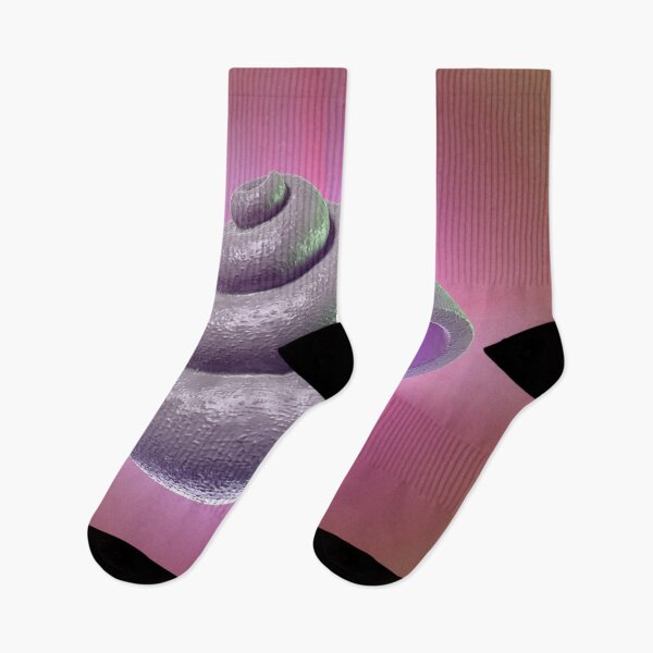 Item preview, 3D Organic Spiral - Abstract Shape Gray Pink Biomechanical Art designed and sold by Keltoi-art.