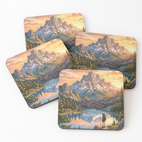 Item preview, Lassen Volcanic National Park Anime Landscape designed and sold by SpiriTravels.