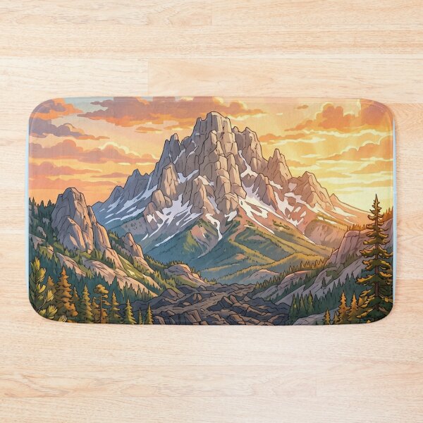 Item preview, Lassen Volcanic National Park Anime Landscape designed and sold by SpiriTravels.
