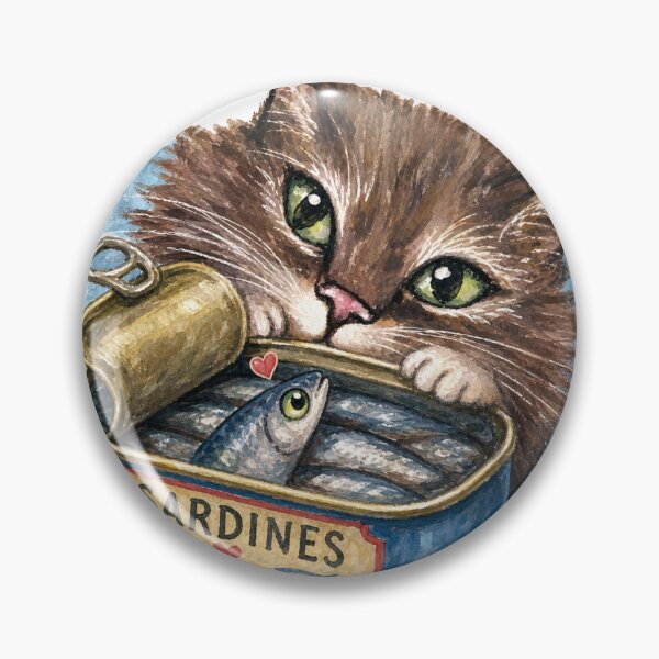 Item preview, Sardines Verses the Cat designed and sold by Freshinkshop.