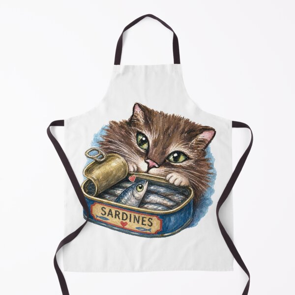 Item preview, Sardines Verses the Cat designed and sold by Freshinkshop.