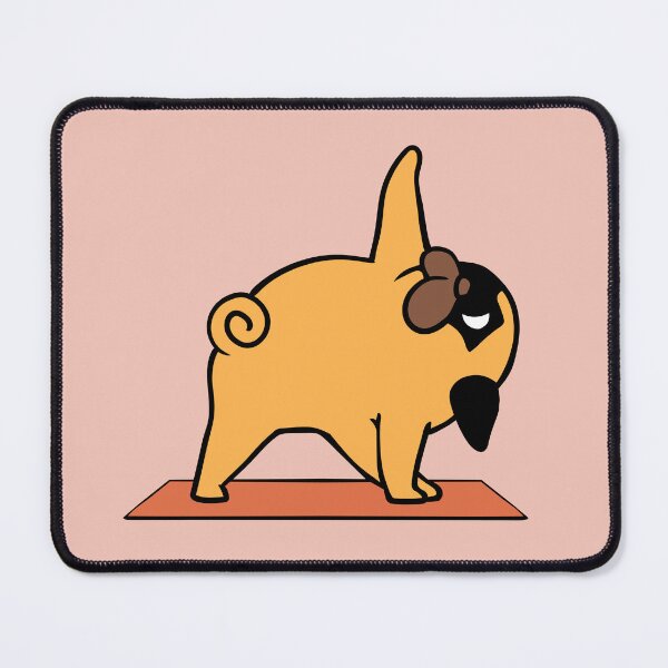 Item preview, Pug Yoga Triangle Pose designed and sold by Huebucket.