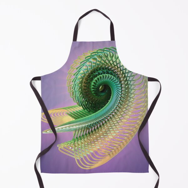 Item preview, 3D Fractal Spiral - Abstract Copper Green Structure Sacred Geometry designed and sold by Keltoi-art.
