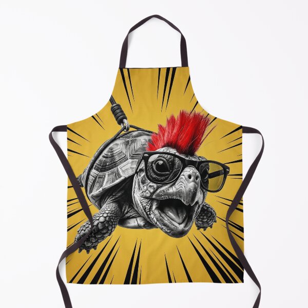 Item preview, SHELL YEAH! No.6: Funny Punk Turtle Warning Sign - Forget The Dog Beware Of The Turtle designed and sold by NO BEAVER NO PUNK.