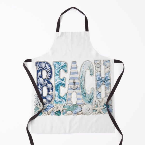 Item preview, Beach Coastal Seashell Lettering Design designed and sold by DewCreates.