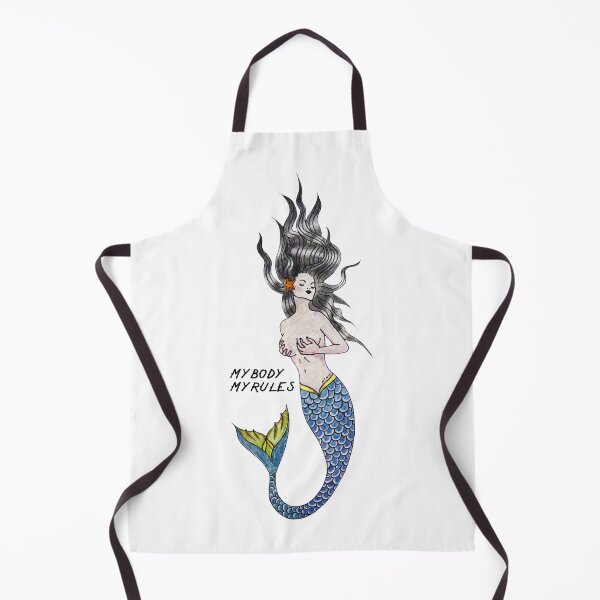Item preview, My body, my rules Mermaid trad tattoo designed and sold by emeteneme.