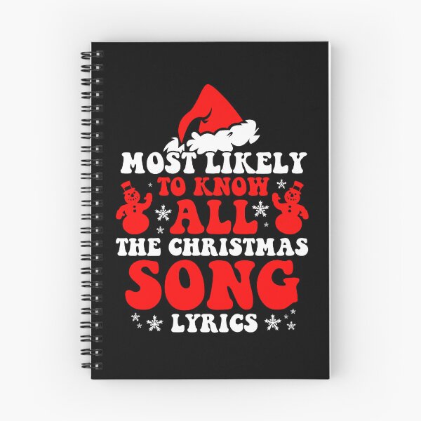 Item preview, Most Likely To Christmas Know All The Christmas Song Lyrics designed and sold by CosmoKitsch.