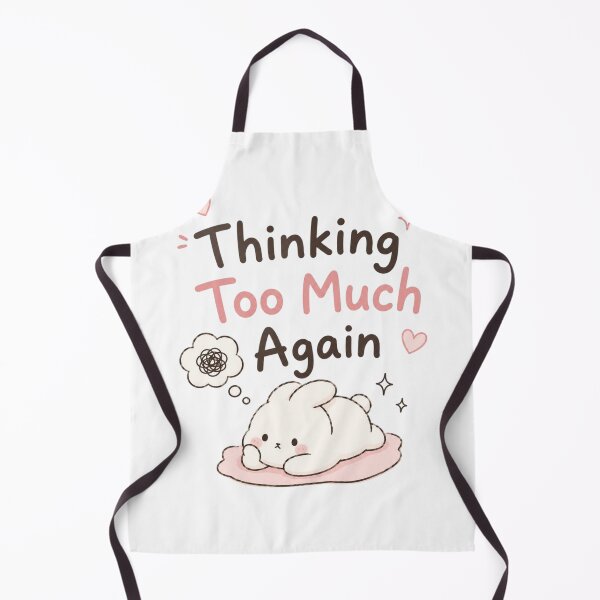 Item preview, Thinking Too Much Again Cute Kawaii Bunny Design | Overthinking Mood Meme Aesthetic Sticker designed and sold by Sanika arts .