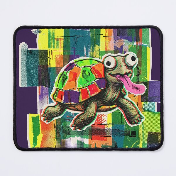 Item preview, SHELL YEAH! No.7: Crazy Trippy Turtle with Tongue Pop Art designed and sold by NO BEAVER NO PUNK.