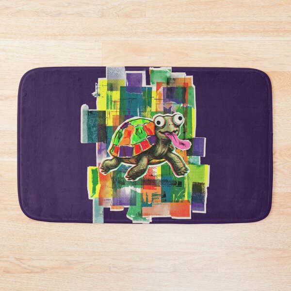Item preview, SHELL YEAH! No.7: Crazy Trippy Turtle with Tongue Pop Art designed and sold by NO BEAVER NO PUNK.
